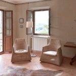 Living room of the big apartment in Casa Ciao Bella, Carassai, Le Marche, Italy